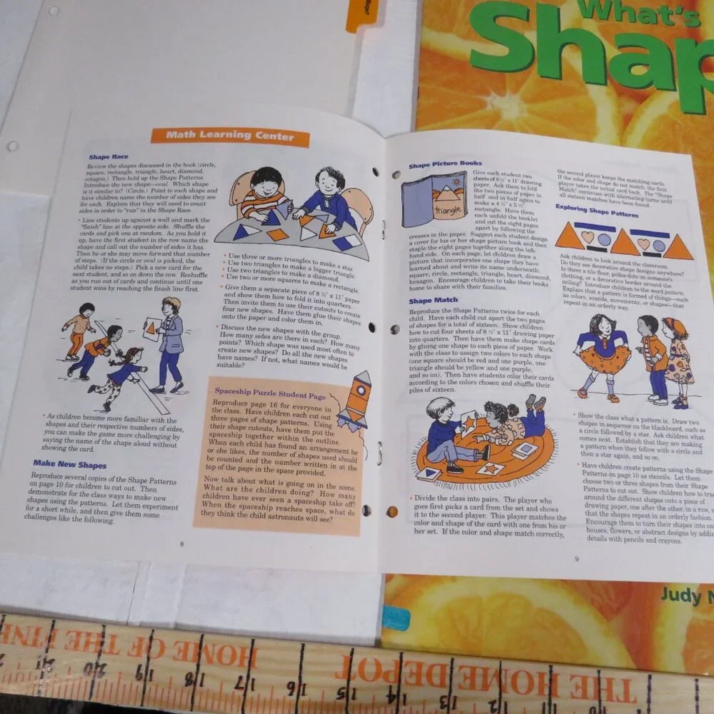 What’s the Shape BIG BOOK (almost 2 feet tall) with teacher pages CLASSROOM SIZE